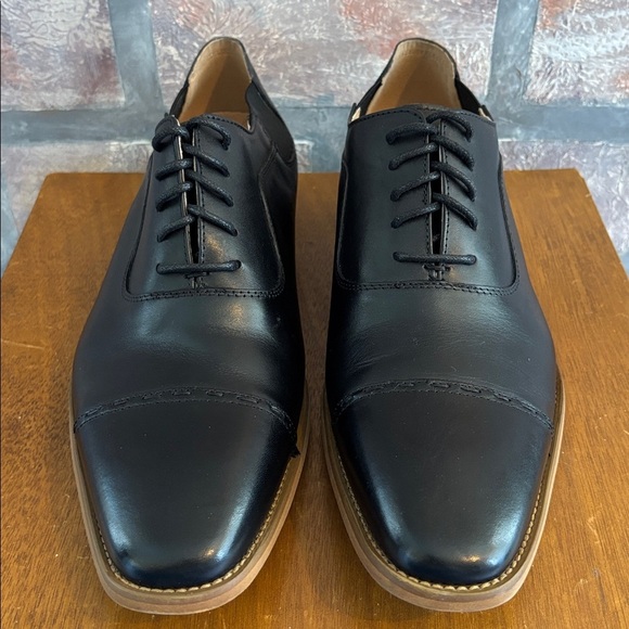 Vintage Foundry Co. NYC Est 2014, Black Leather Oxford Shoes - Picture 2 of 10